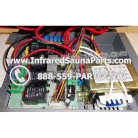 COMPLETE CONTROL POWER BOX WITH CONTROL PANEL - COMPLETE CONTROL POWER BOX  INFRARED SAUNA 110v 120v WITH ONE CONTROL PANEL UNIVERSAL 8