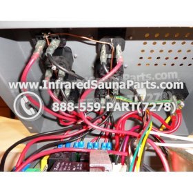 COMPLETE CONTROL POWER BOX WITH CONTROL PANEL - COMPLETE CONTROL POWER BOX FOR  INFRARED SAUNA 110v 120v WITH TWO CONTROL PANELS UNIVERSAL 23