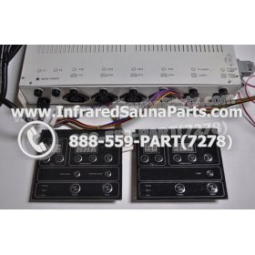 COMPLETE CONTROL POWER BOX WITH CONTROL PANEL - COMPLETE CONTROL POWER BOX HYDRA  INFRARED SAUNA STYLE 4 WITH TWO CONTROL PANELS 3
