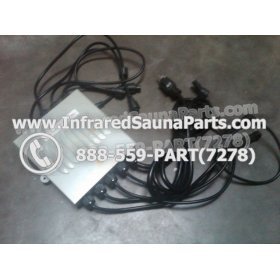 COMPLETE CONTROL POWER BOX 110V / 120V - COMPLETE CONTROL POWER BOX 110V / 120V FED INTERNATIONAL INFRARED SAUNA WITH 8 HEATER PLUGS v1 13