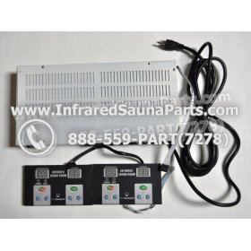 COMPLETE CONTROL POWER BOX WITH CONTROL PANEL - COMPLETE CONTROL POWER BOX PRECISION THERAPY INFRARED SAUNA STYLE 1 WITH TWO CONTROL PANELS 1