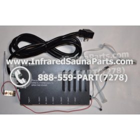 COMPLETE CONTROL POWER BOX 220V / 240V - COMPLETE CONTROL POWER BOX 220V / 240V WITH 7 CIRCUIT BOARD PINS  6 FEMALE PLUGS SAUNA KING INFRARED SAUNA 14