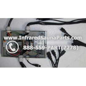 COMPLETE CONTROL POWER BOX 220V / 240V - COMPLETE CONTROL POWER BOX 220V / 240V FED INTL. INFRARED SAUNA WITH 8 FEMALE PLUGS 2