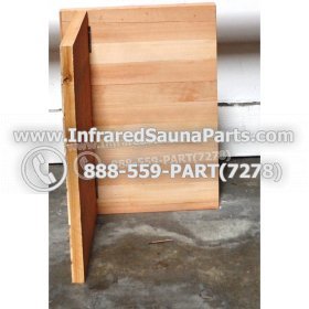 WOOD BENCHS + HEATERS - HEMLOCK WOOD FOLDABLE BENCH ( 25" x 17.8" ) 2