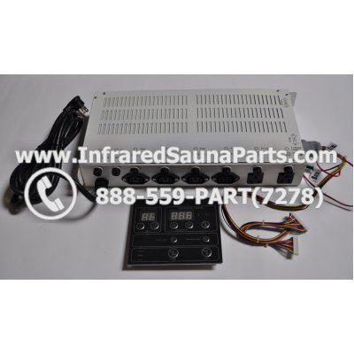 COMPLETE CONTROL POWER BOX WITH CONTROL PANEL - COMPLETE CONTROL POWER BOX HOTWIND INFRARED SAUNA STYLE 4 WITH ONE CONTROL PANEL 1