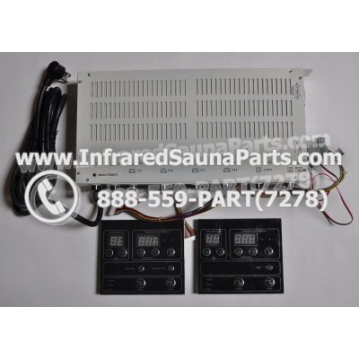 COMPLETE CONTROL POWER BOX WITH CONTROL PANEL - COMPLETE CONTROL POWER BOX PRECISION THERAPY  INFRARED SAUNA STYLE 4 WITH TWO CONTROL PANELS 1