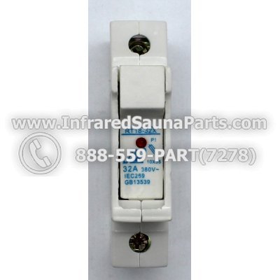 FUSE BLOCKS - FUSE BLOCK RT18-32 10X38 32A 380V~ 1