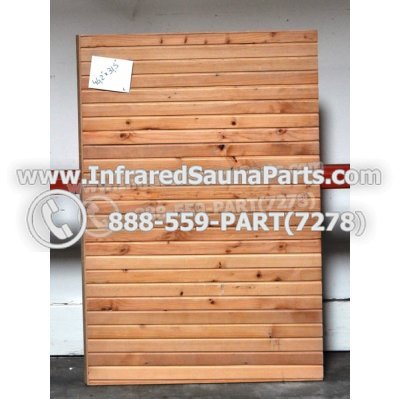 WOOD SAUNA WALLS - HEMLOCK WOOD SAUNA PANEL ( 46.2" x 31.5" ) L 1