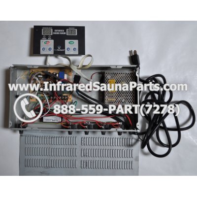 COMPLETE CONTROL POWER BOX WITH CONTROL PANEL - COMPLETE CONTROL POWER BOX KEYSBACKYARD INFRARED SAUNA STYLE 2 WITH ONE CONTROL PANEL 1