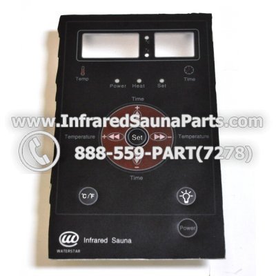 FACE PLATES - FACEPLATE FOR CIRCUIT BOARD PRECISION THERAPY INFRARED SAUNA  06S065 1