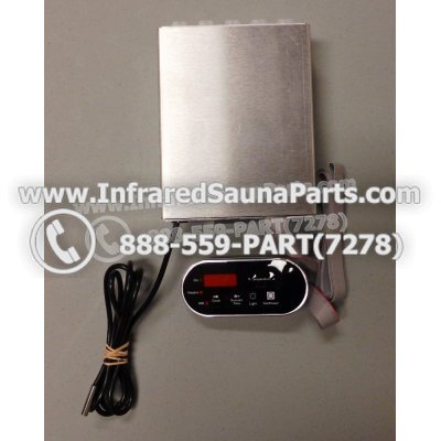 COMPLETE CONTROL POWER BOX WITH CONTROL PANEL - COMPLETE CONTROL POWER BOX EZE INFRARED SAUNA WITH BLACK CONTROL PANEL 1